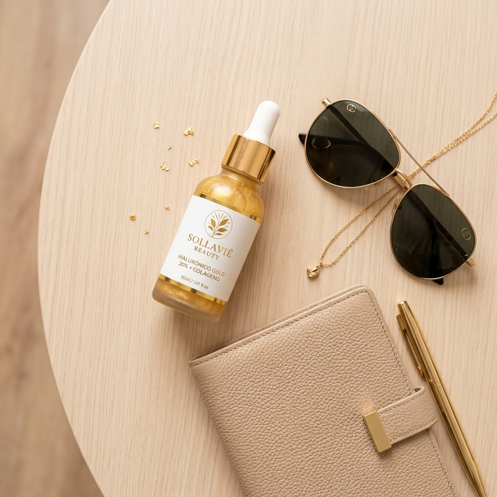 Sérum Facial Ácido Hialurônico 20% Anti Idade Sollaviê 30ml Todo Tipo De Pele Dia/noite