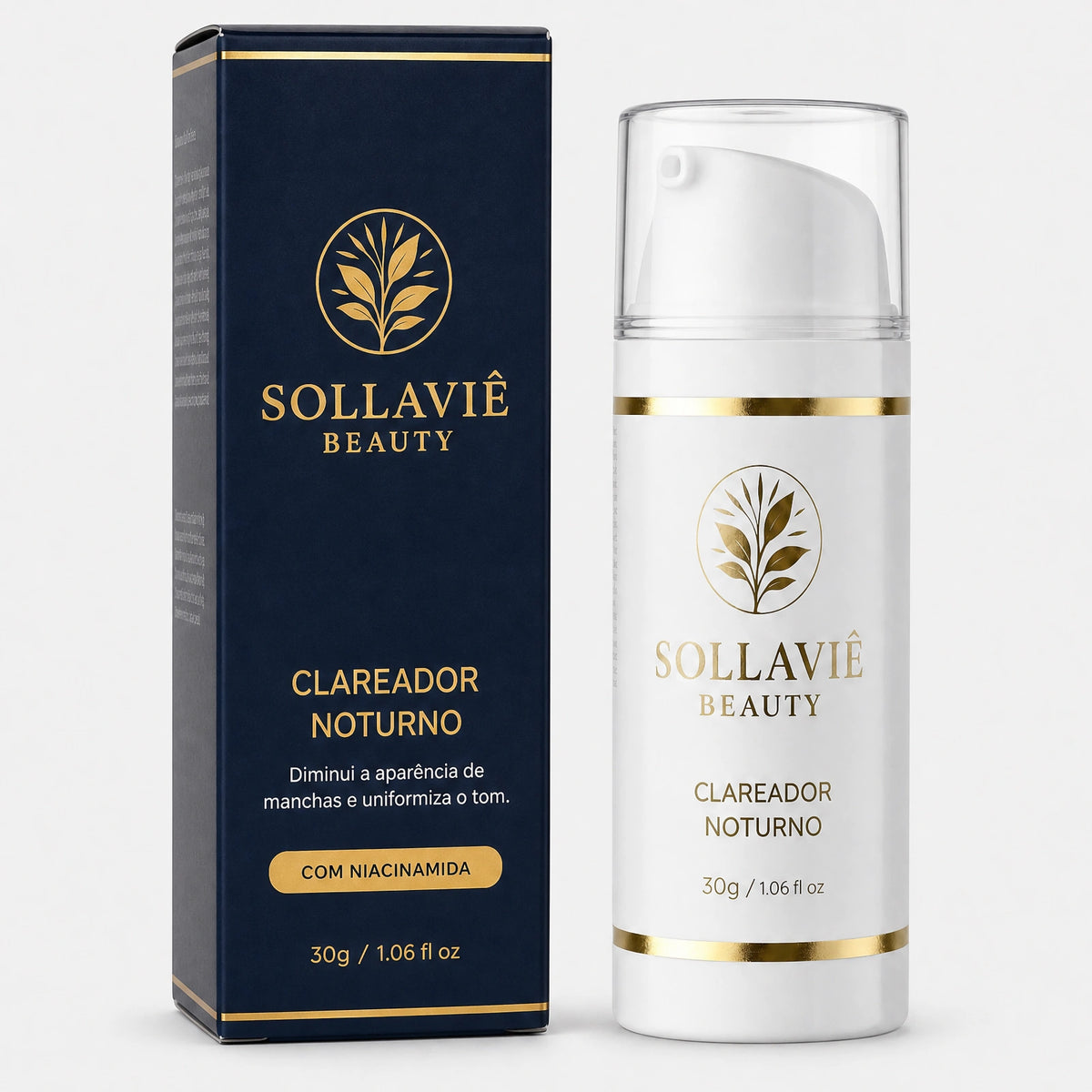 Clareador Noturno Facial Sollaviê Beauty — Manchas e Melasma