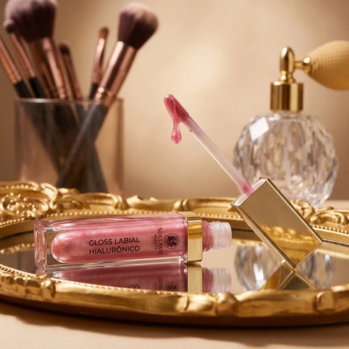 Gloss Labial Ácido Hialurônico Volumizador Brilho Sollaviê