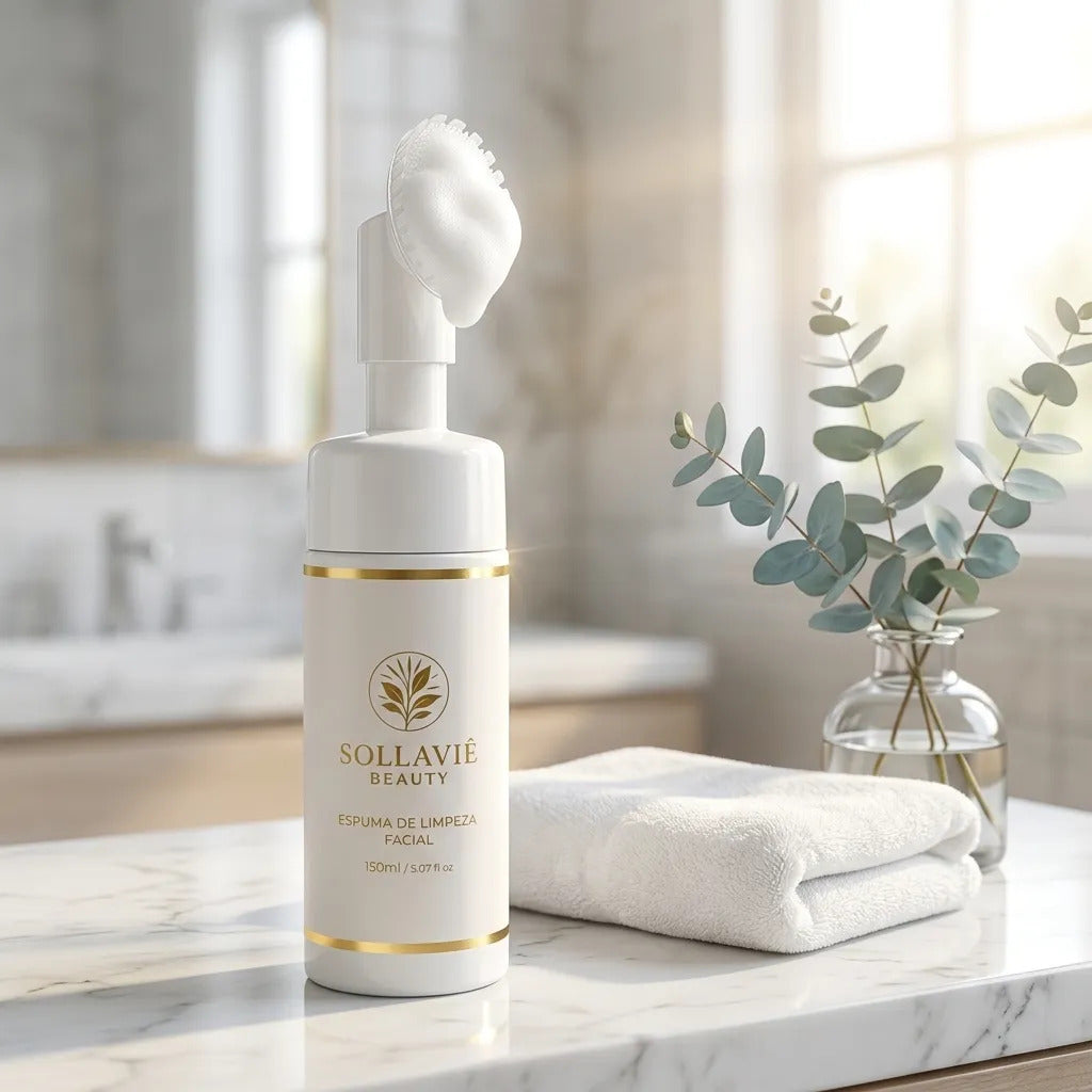 Espuma De Limpeza Facial Hidratante Aloe Vera Anti Acne Todo Tipo De Pele Dia/noite