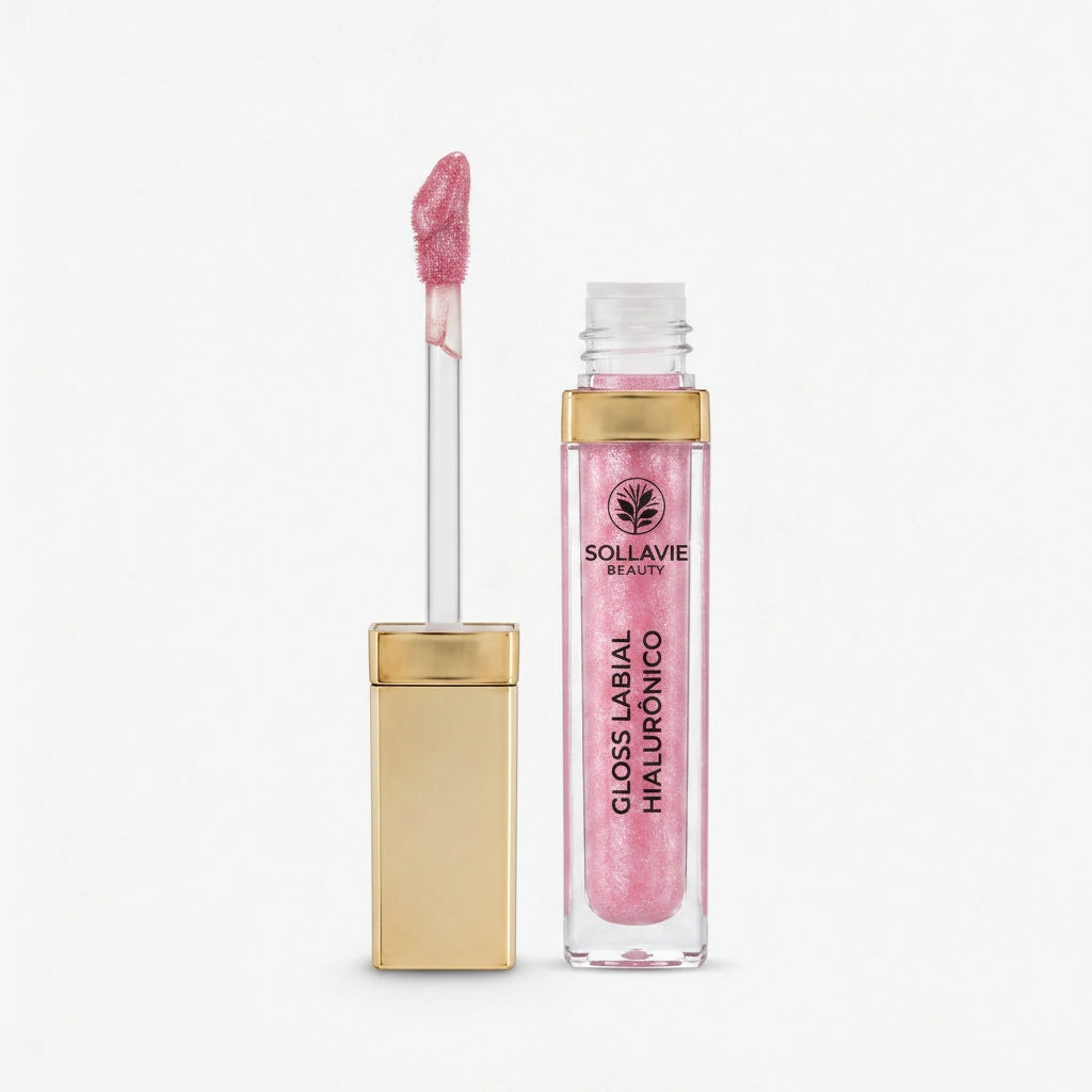 Gloss Labial Ácido Hialurônico Sollaviê Beauty — Volumizador com Brilho