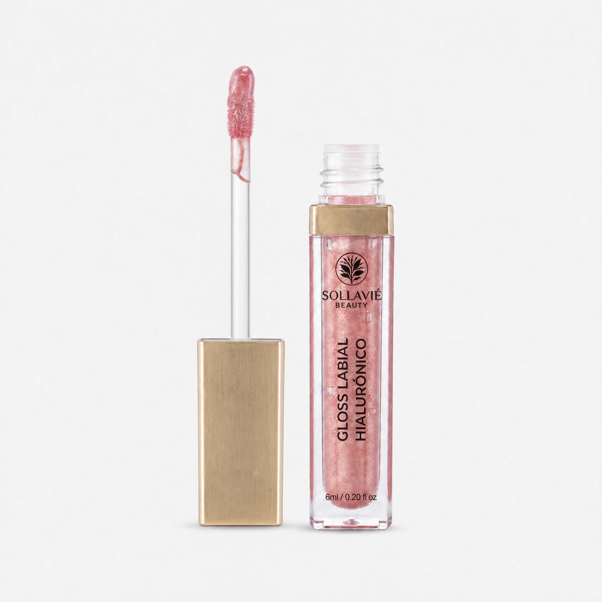 Gloss Labial Ácido Hialurônico Sollaviê Beauty — Volumizador com Brilho