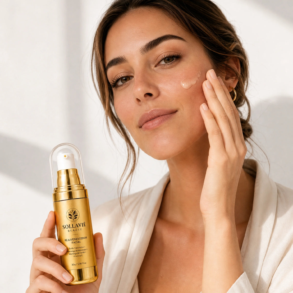 Rejuvenescedor Facial Efeito Botox Sollaviê Beauty — Antirrugas e Firmeza 30g