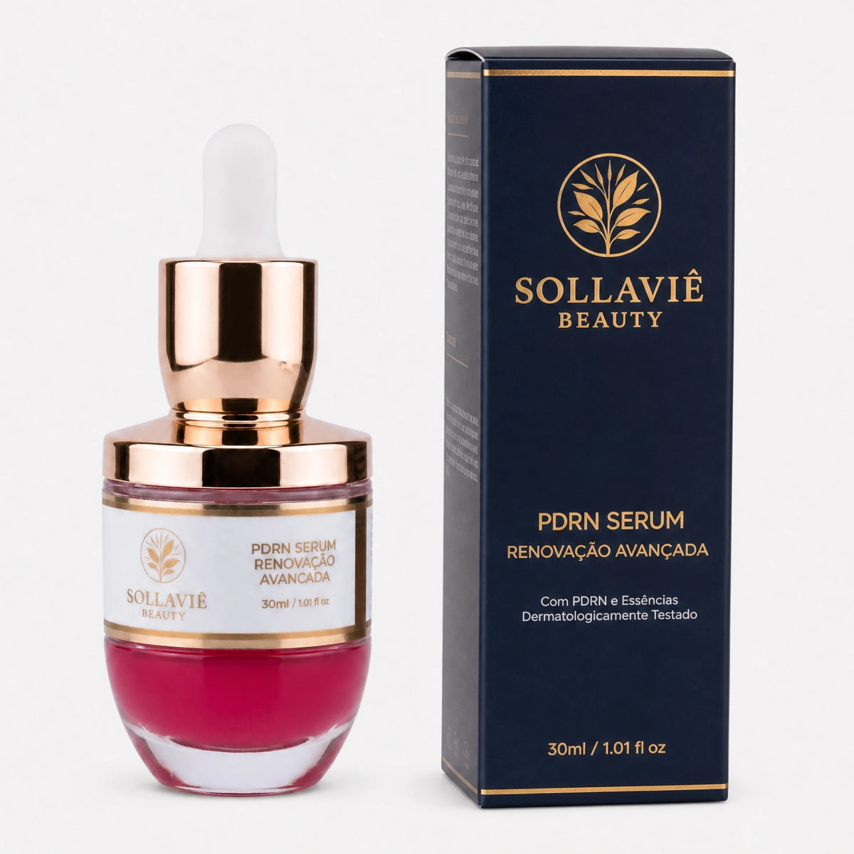 Sérum Facial PDRN Renovação Avançada Sollaviê Beauty 30ml