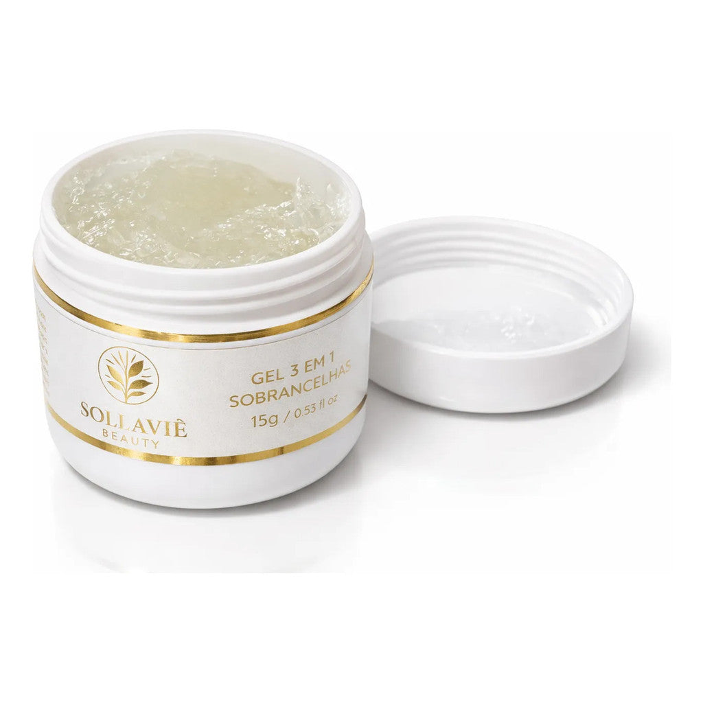 Gel Sobrancelha Brow Lamination Crescimento Fixador 3 Em 1