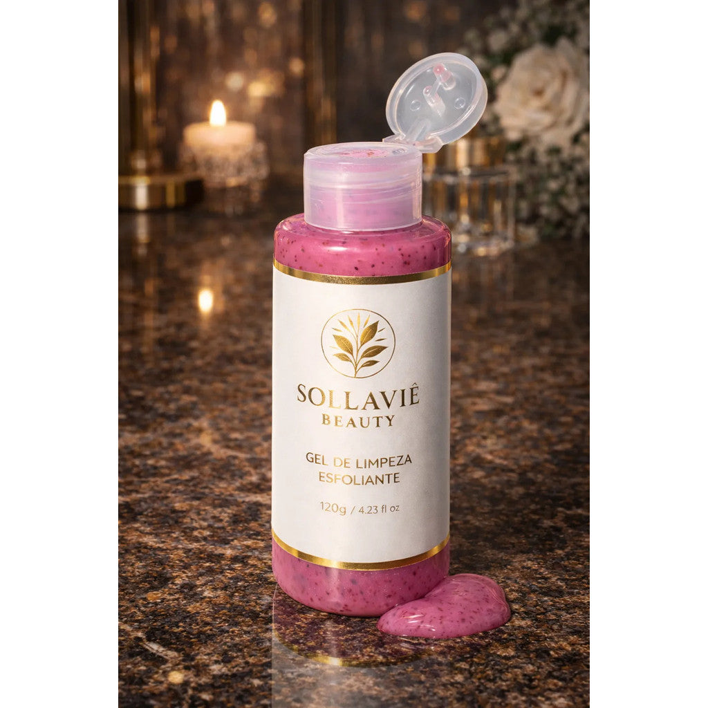 Gel Esfoliante Facial Damasco Limpeza Profunda Pele Macia