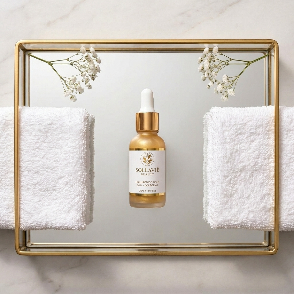 Sérum Facial Ácido Hialurônico 20% Anti Idade Sollaviê 30ml Todo Tipo De Pele Dia/noite
