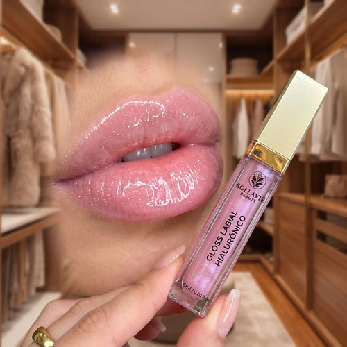 Gloss Labial Ácido Hialurônico Volumizador Brilho Sollaviê