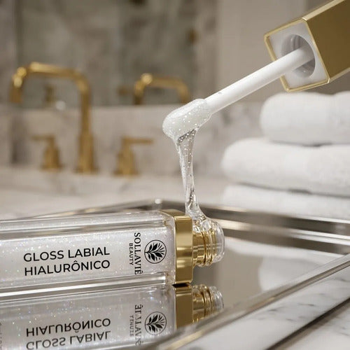 Gloss Labial Ácido Hialurônico Volumizador Brilho Sollaviê