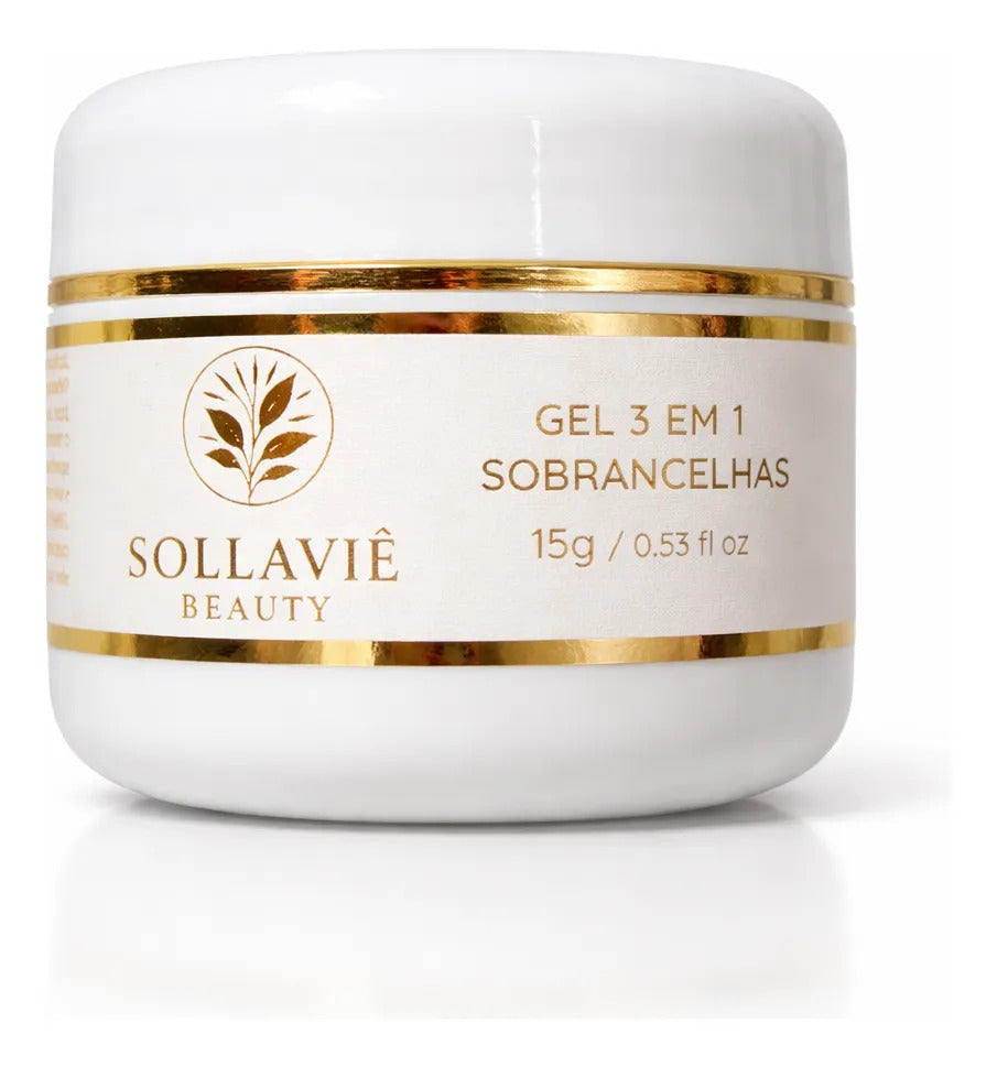 Gel Sobrancelha Brow Lamination Crescimento Fixador 3 Em 1 Transparente