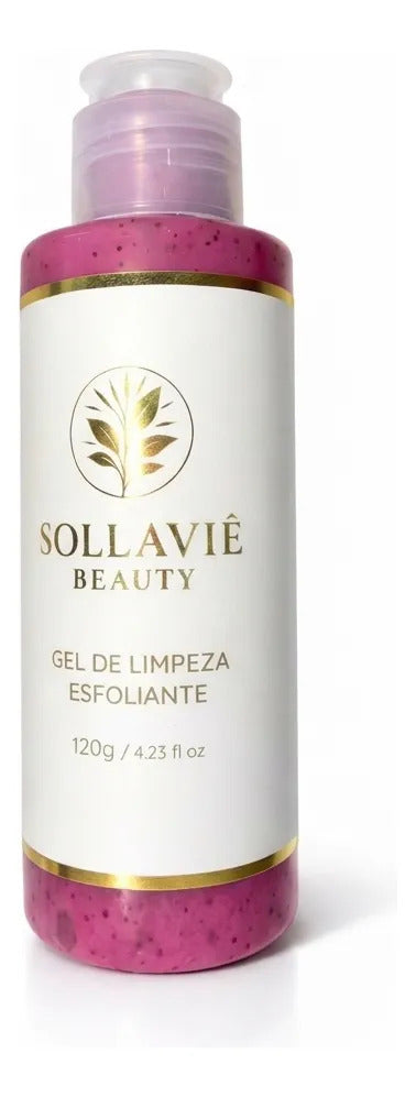 Gel Esfoliante Facial Damasco Limpeza Profunda Pele Macia Morango