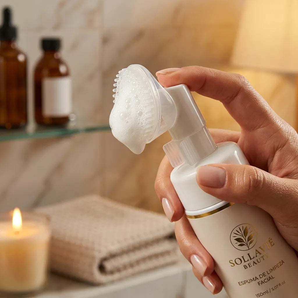 Espuma De Limpeza Facial Hidratante Aloe Vera Anti Acne Todo Tipo De Pele Dia/noite
