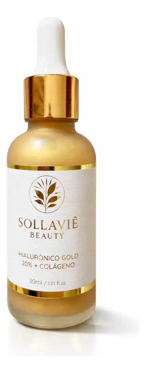 Sérum Facial Ácido Hialurônico 20% Anti Idade Sollaviê 30ml Todo Tipo De Pele Dia/noite