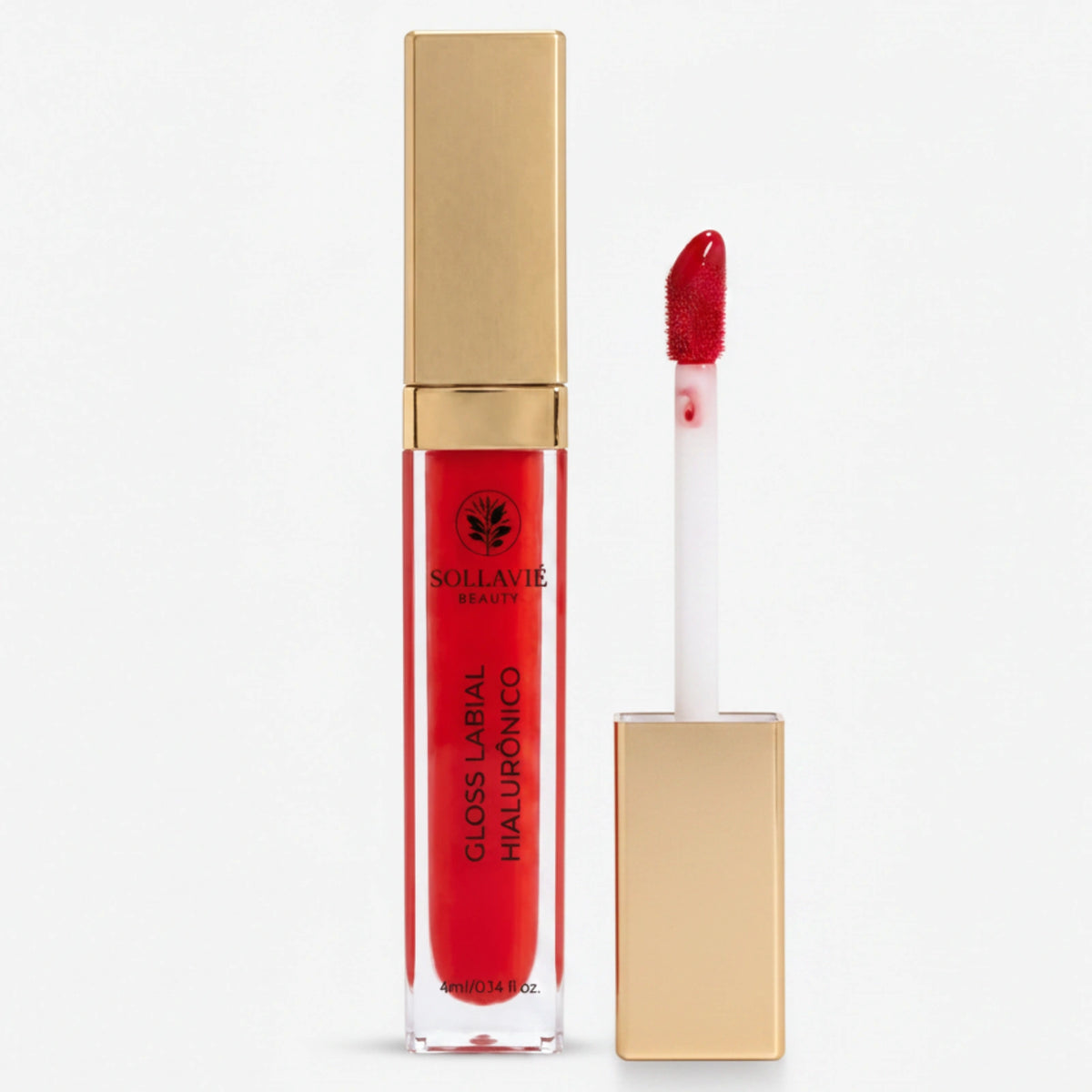 Gloss Labial Ácido Hialurônico Sollaviê Beauty — Volumizador com Brilho