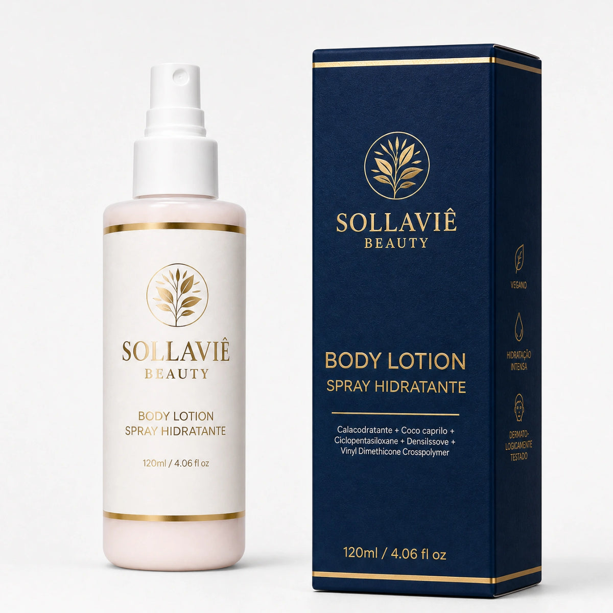 Hidratante Corporal Spray Perfumado Body Lotion 120ml Floral