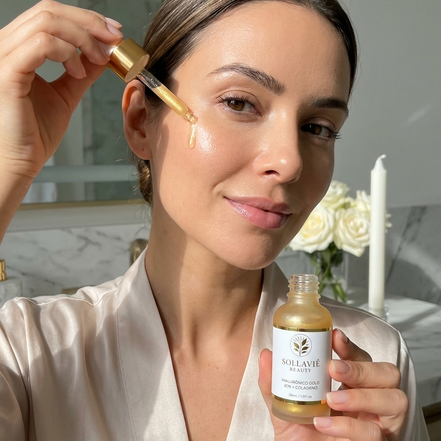 Sérum Facial Ácido Hialurônico 20% Sollaviê Beauty — Hidratação Intensa 30ml