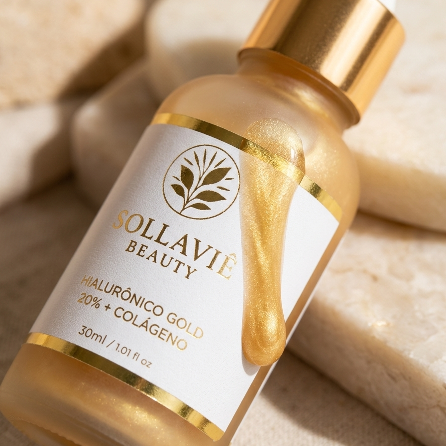 Sérum Facial Ácido Hialurônico 20% Sollaviê Beauty — Hidratação Intensa 30ml