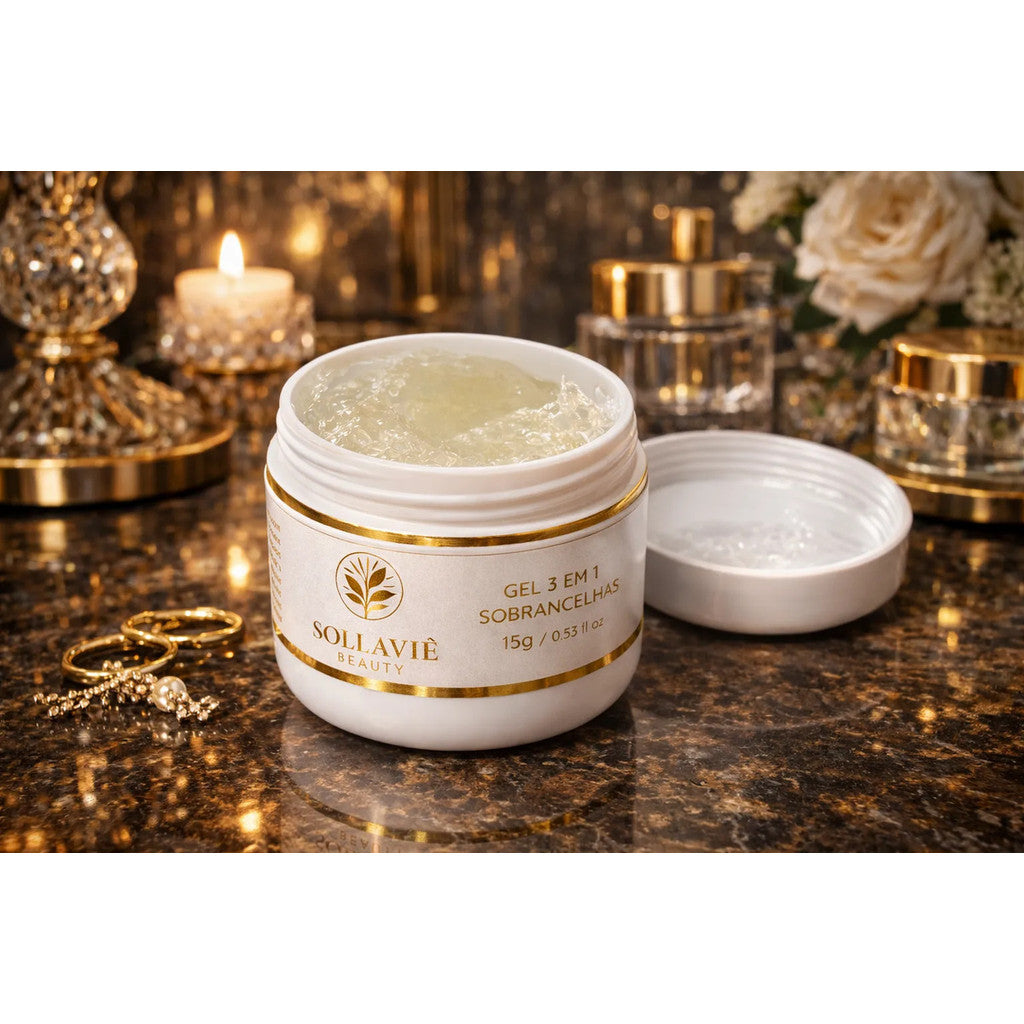 Gel Sobrancelha Brow Lamination Crescimento Fixador 3 Em 1