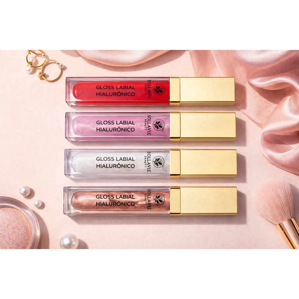 Gloss Labial Ácido Hialurônico Volumizador Brilho Sollaviê